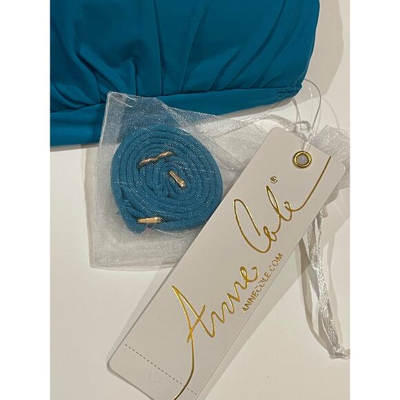 NWT Anne Cole - Twist Front Shirred One Piece Swimsuit Size 8 - Picture 6 of 9